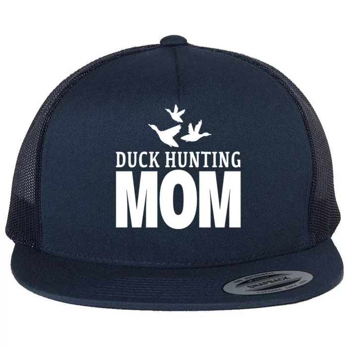 Duck Hunting Mom Flying Ducks Gift Flat Bill Trucker Hat