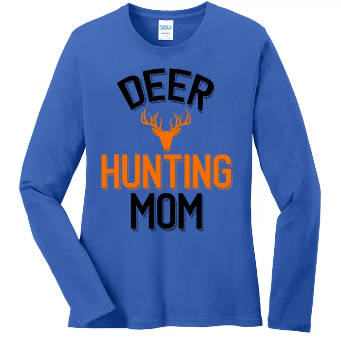 Deer Hunting Mom Cool Hunting Parent Funny Gift Ladies Long Sleeve Shirt