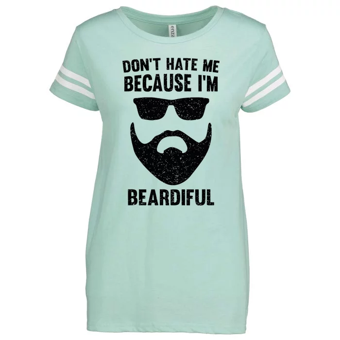 DonT Hate Me Because IM Beardiful Enza Ladies Jersey Football T-Shirt