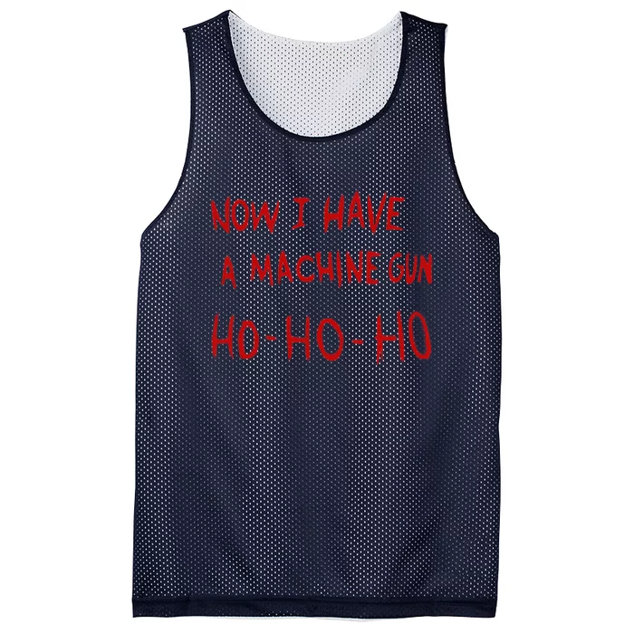 Die Hard Now I Have A Machine Gun Classic Mesh Reversible Basketball Jersey Tank