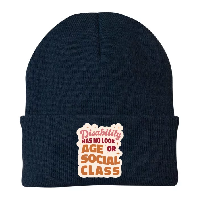 Disability Has No Look Age Or Social Class Knit Cap Winter Beanie