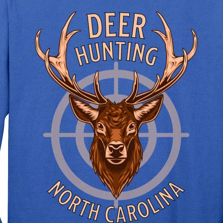 Deer Hunting North Carolina American Outdoor Nature Wildlife Cute Gift Tall Long Sleeve T-Shirt