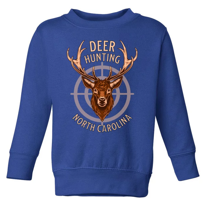 Deer Hunting North Carolina American Outdoor Nature Wildlife Cute Gift Toddler Sweatshirt