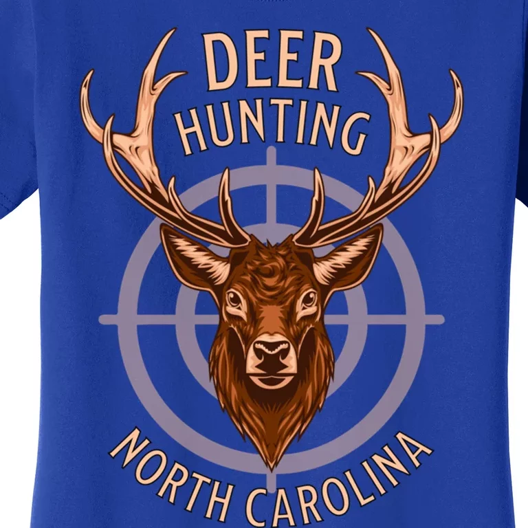 Deer Hunting North Carolina American Outdoor Nature Wildlife Cute Gift Women's T-Shirt