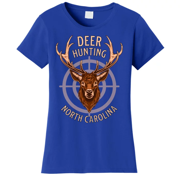 Deer Hunting North Carolina American Outdoor Nature Wildlife Cute Gift Women's T-Shirt