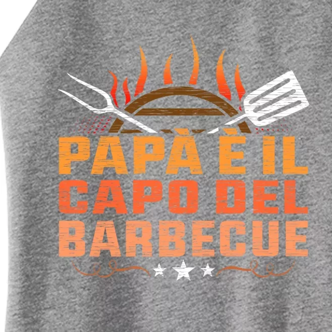 Dad Head Of The Barbecue Grill Father Bbq Cute Gift Women’s Perfect Tri Rocker Tank