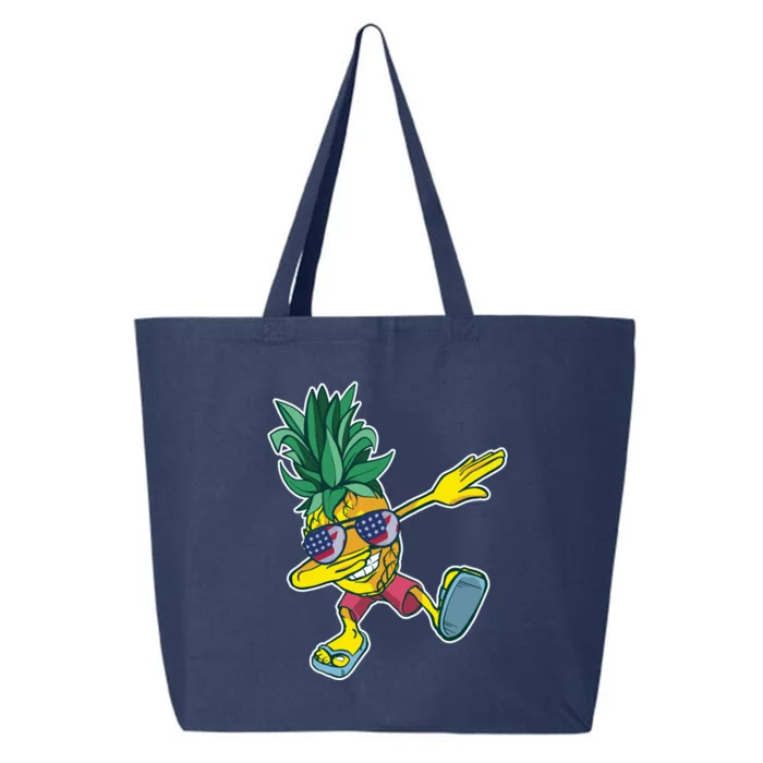 Dabbing Hawaiian Pineapple 4th Of July Sunglasses Gift 25L Jumbo Tote