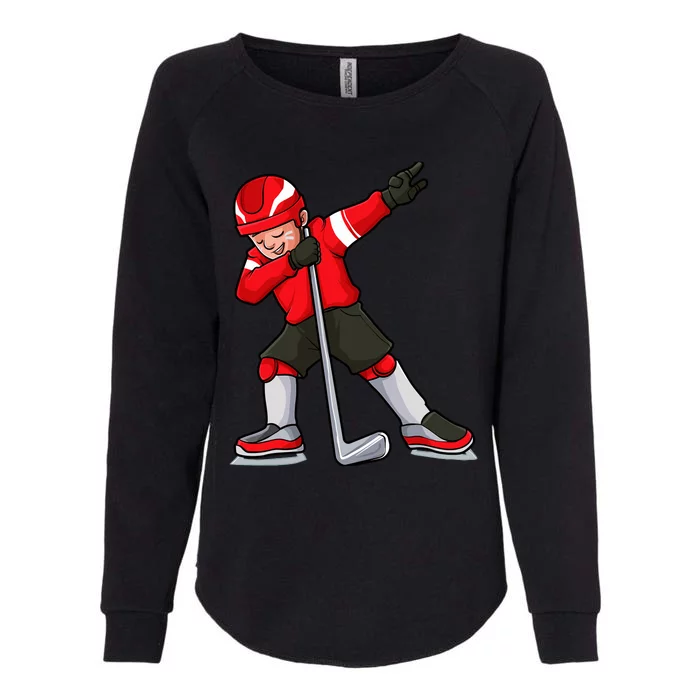 Dabbing Hockey Player Boy Girl Cool Ice Hockey Womens California Wash Sweatshirt