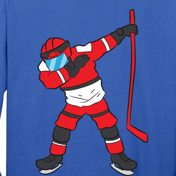 Dabbing Hockey Player Hockey Son Hockey Gift Ice Hockey Gift Tall Long Sleeve T-Shirt