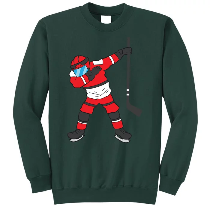 Dabbing Hockey Player Gift Christmas Tall Sweatshirt