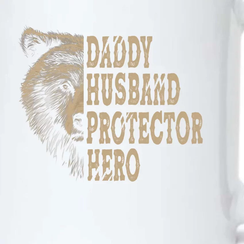 Daddy Husband Protector Hero Cool Father Dad Tee Gift Black Color Changing Mug