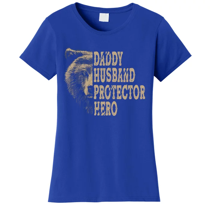 Daddy Husband Protector Hero Cool Father Dad Tee Gift Women's T-Shirt