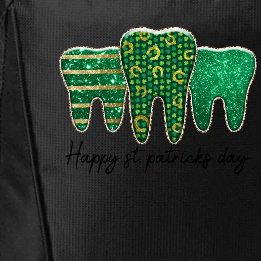 Dentist Hygienist Patrick's Day Leprechaun Dental Assistant Gift City Backpack