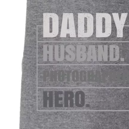 Daddy Husband Photographer Hero Fathers Day Gift Doggie 3-End Fleece Hoodie