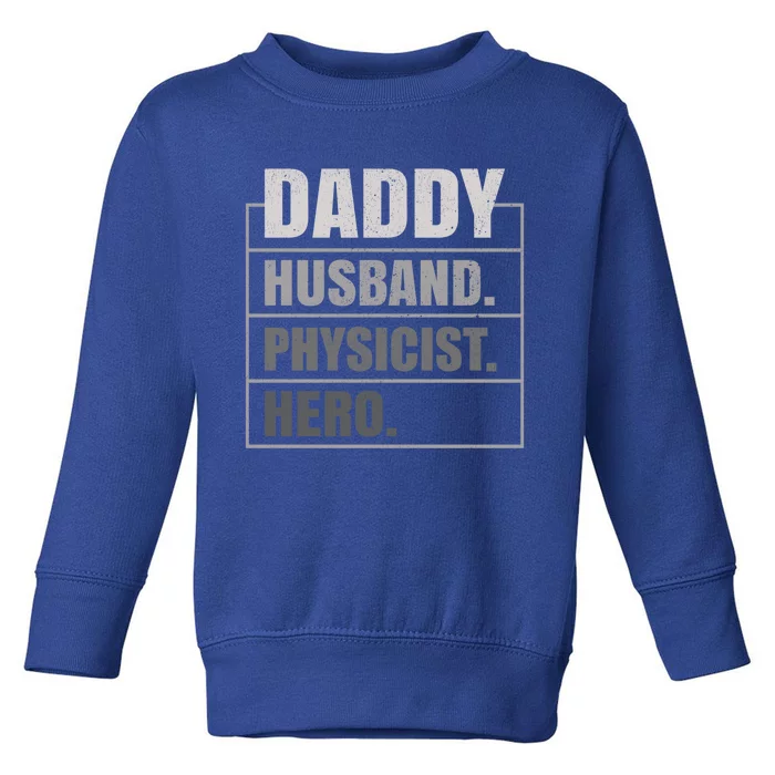 Daddy Husband Physicist Hero Fathers Day Meaningful Gift Toddler Sweatshirt