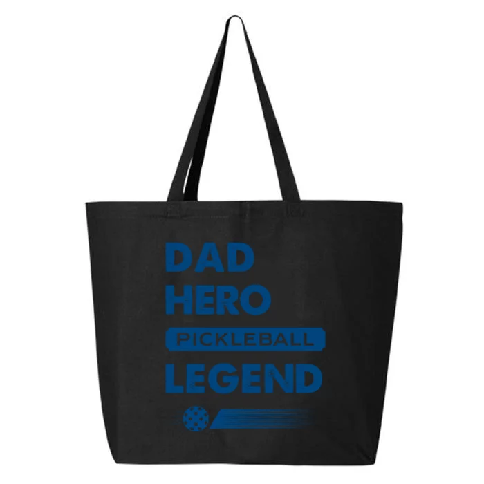 Dad Hero Pickleball Legend Gift For Pickleball Fan Sport 25L Jumbo Tote