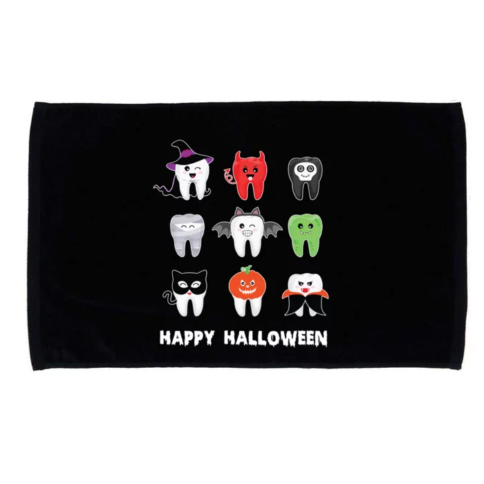 Dental Halloween Pumpkin Ghost Witch Tooth Doctor Cute Gift Microfiber Hand Towel