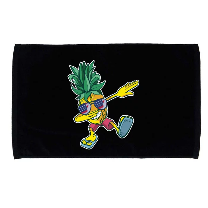 Dabbing Hawaiian Pineapple 4th Of July Sunglasses Gift Microfiber Hand Towel