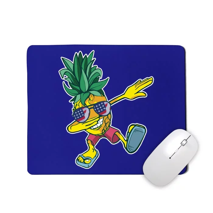 Dabbing Hawaiian Pineapple 4th Of July Sunglasses Gift Mousepad