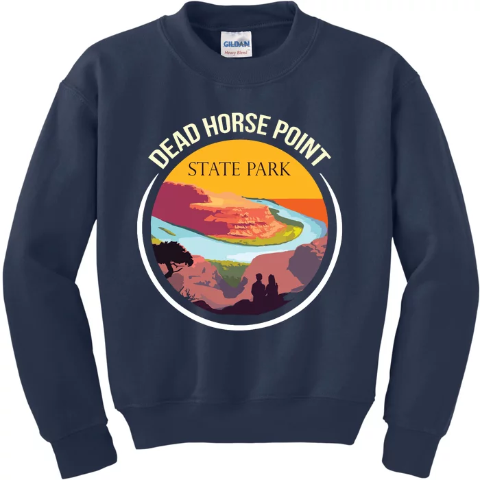 Dead Horse Point Utah State Park Souvenir Canyon River Kids Sweatshirt