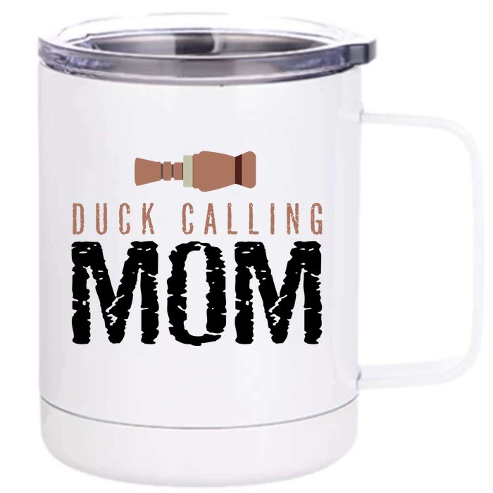 Duck Hunting Parent Duck Calling Mom Gift Front & Back 12oz Stainless Steel Tumbler Cup