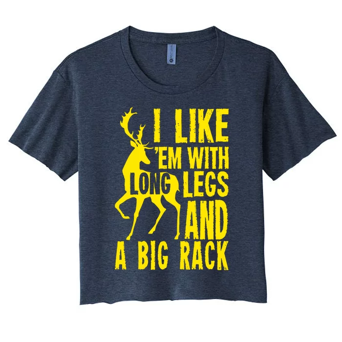 Deer Hunting Quote Women's Crop Top Tee