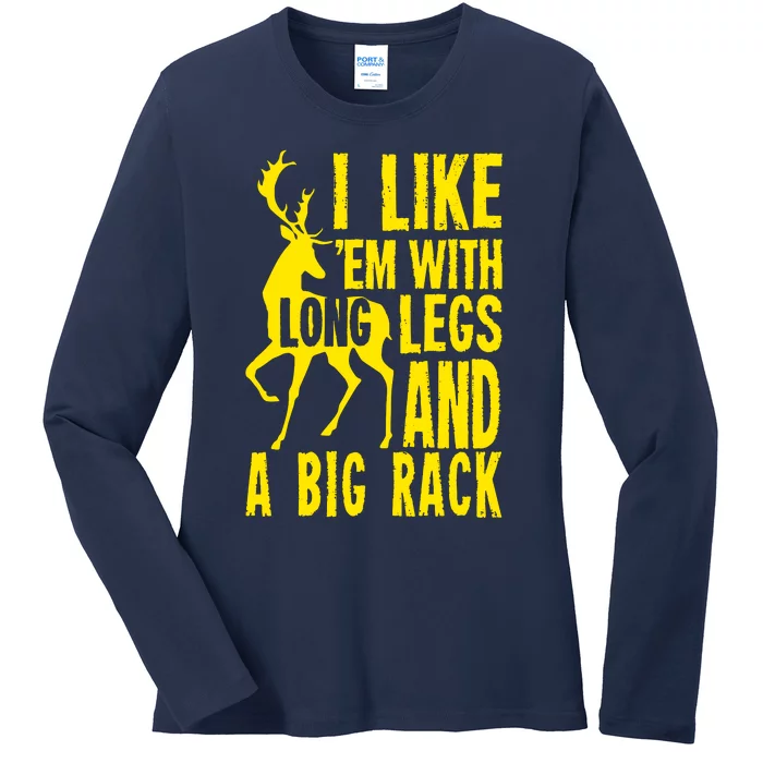 Deer Hunting Quote Ladies Long Sleeve Shirt