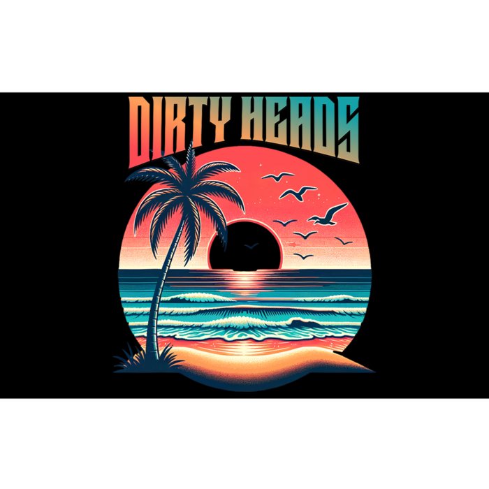 Dirty Heads Retro Beach Bumper Sticker