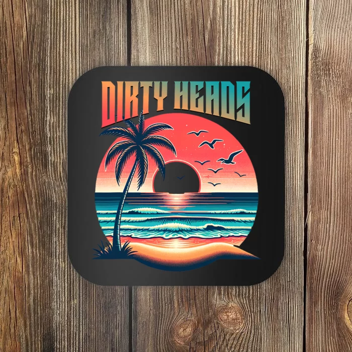 Dirty Heads Retro Beach Coaster