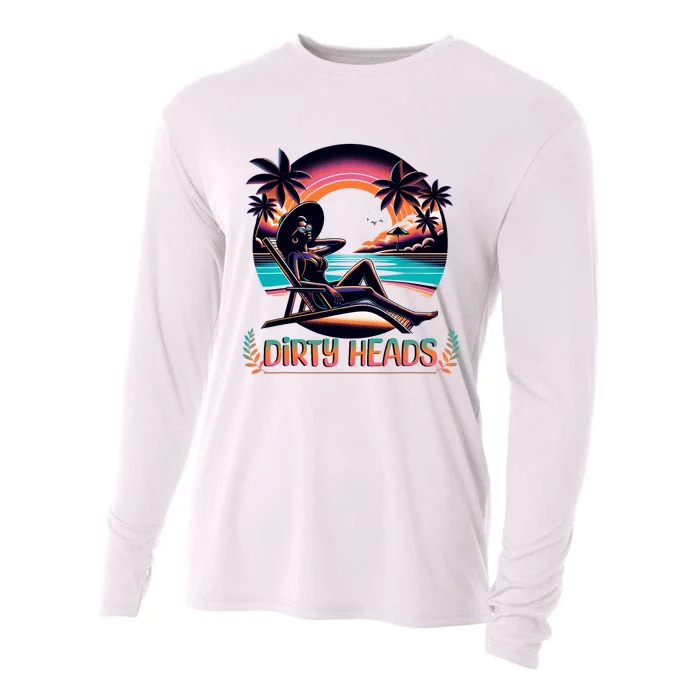 Dirty Heads Retro Beach Cooling Performance Long Sleeve Crew