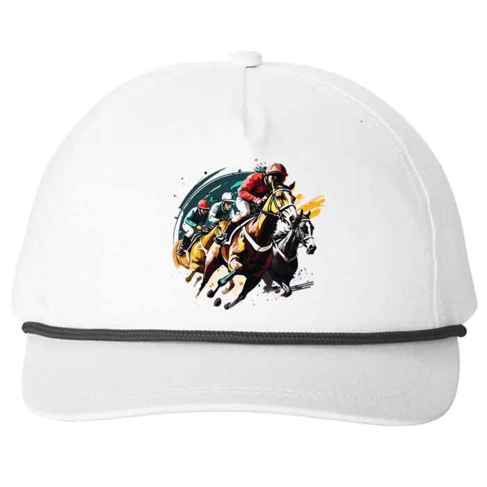 Derby Horse Racing Race Owner Horse Racing Gambling Snapback Five-Panel Rope Hat