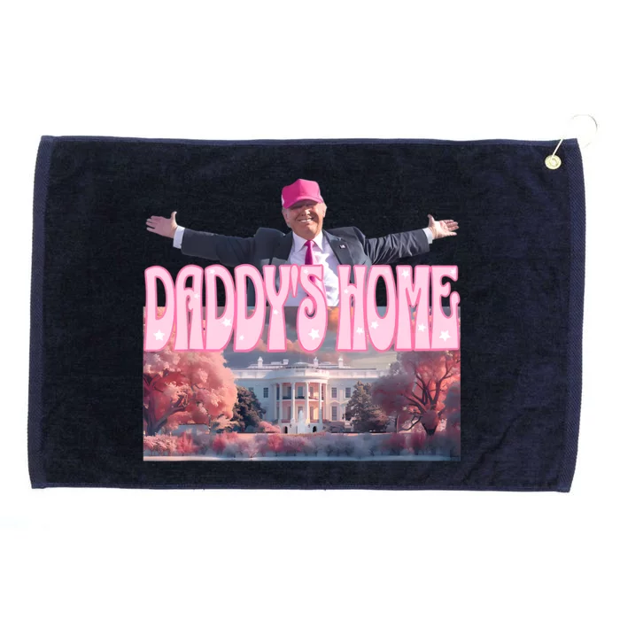 DaddyS Home Real Donald Pink Preppy Edgy Good Man Trump Grommeted Golf Towel