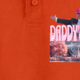 DaddyS Home Real Donald Pink Preppy Edgy Good Man Trump Dry Zone Grid Performance Polo