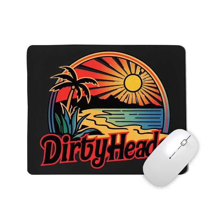 Dirty Heads Retro Beach Gift Mousepad