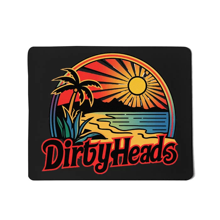 Dirty Heads Retro Beach Gift Mousepad