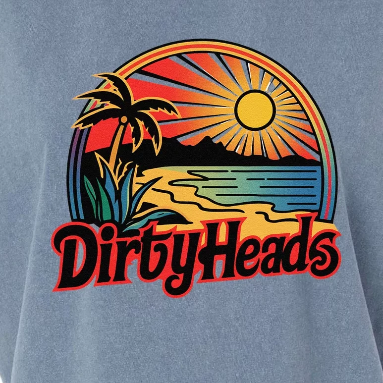 Dirty Heads Retro Beach Gift Garment-Dyed Women's Muscle Tee