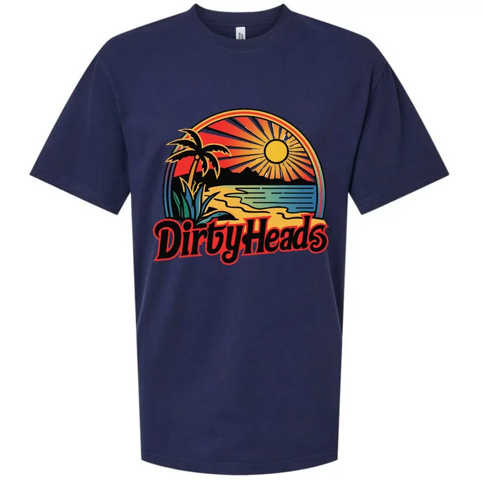 Dirty Heads Retro Beach Gift Sueded Cloud Jersey T-Shirt