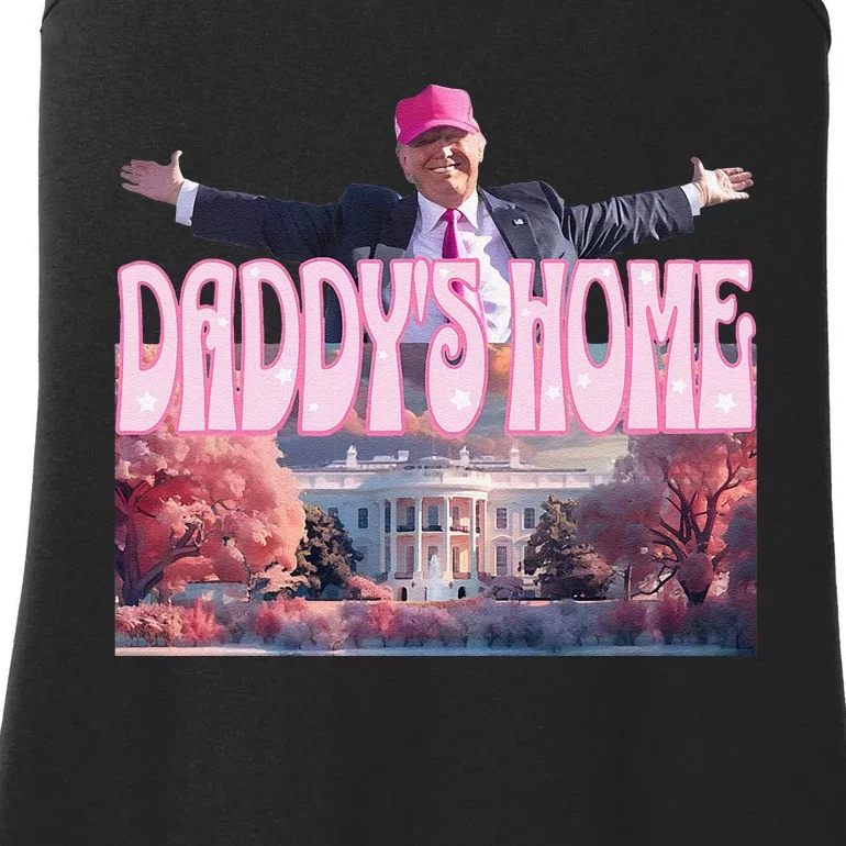 DaddyS Home Real Donald Pink Preppy Edgy Good Man Trump Ladies Essential Tank