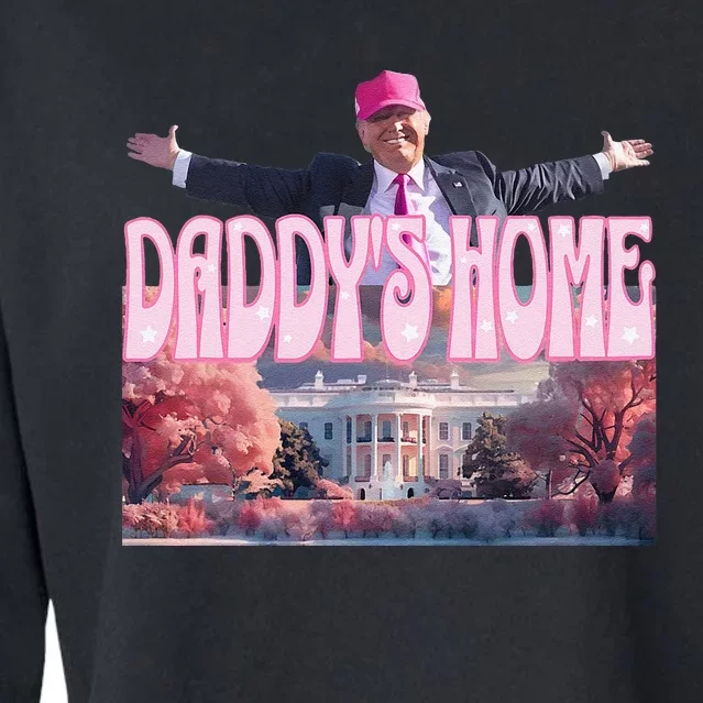 DaddyS Home Real Donald Pink Preppy Edgy Good Man Trump Cropped Pullover Crew