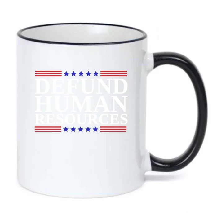 Defund Human Resources Funny Black Color Changing Mug