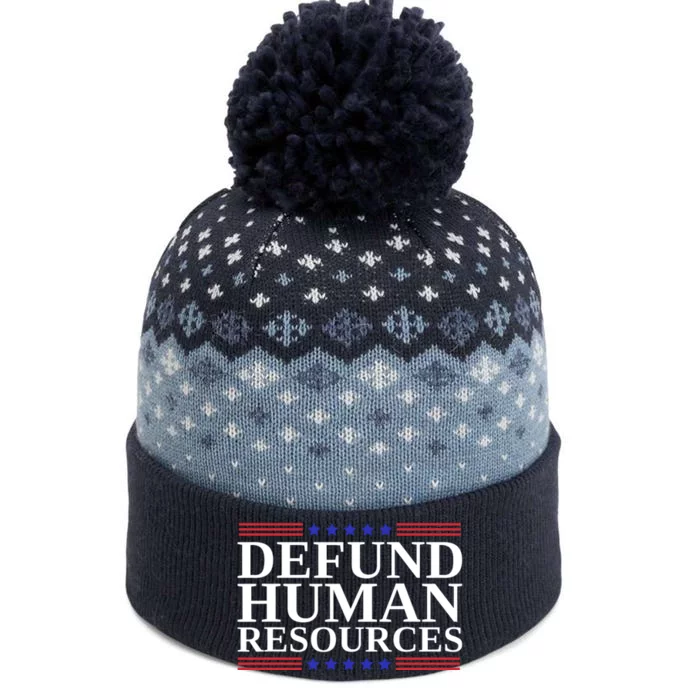 Defund Human Resources Funny The Baniff Cuffed Pom Beanie