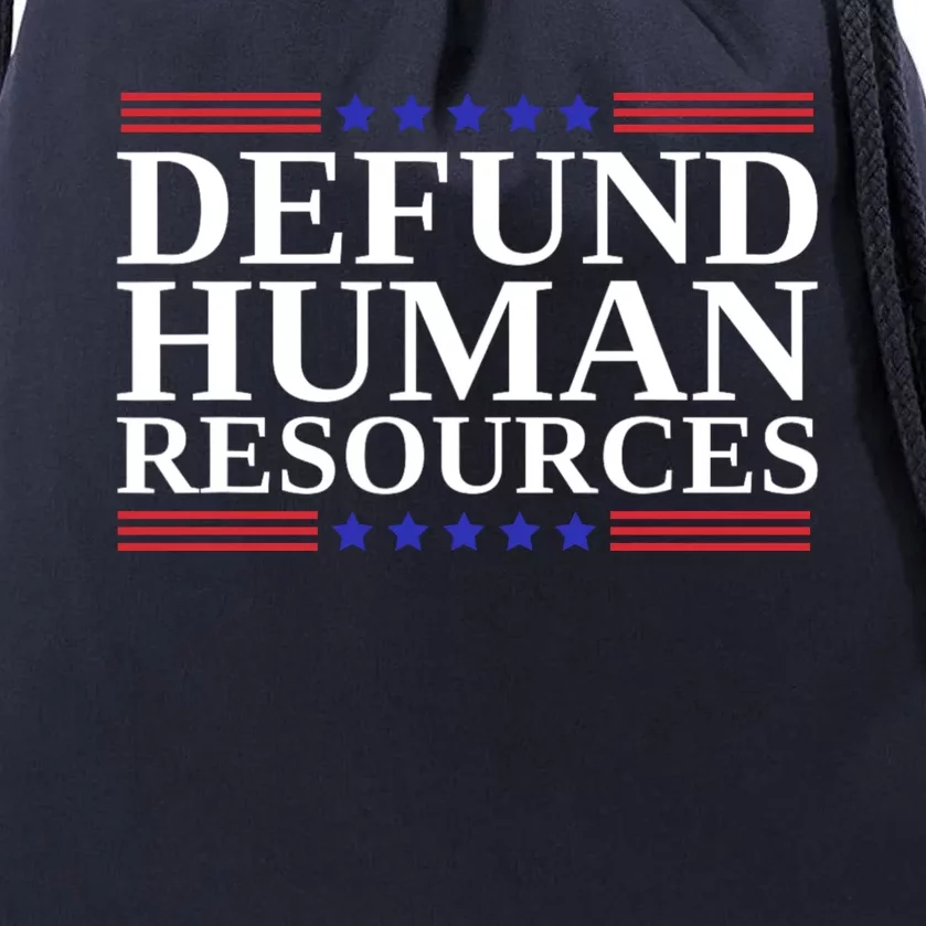 Defund Human Resources Funny Drawstring Bag