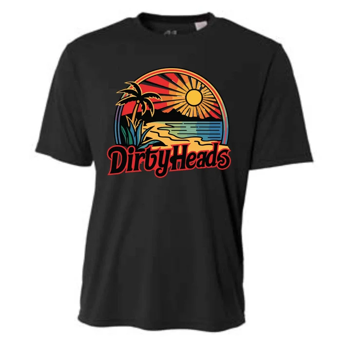 Dirty Heads Retro Beach Cooling Performance Crew T-Shirt