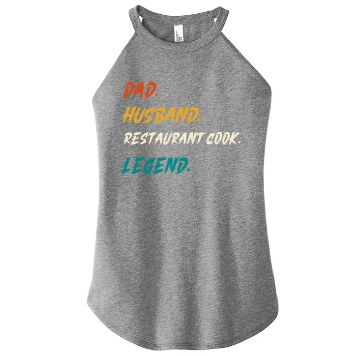 Dad Husband Restaurant Cook Legend Vintage Father Gift Women’s Perfect Tri Rocker Tank