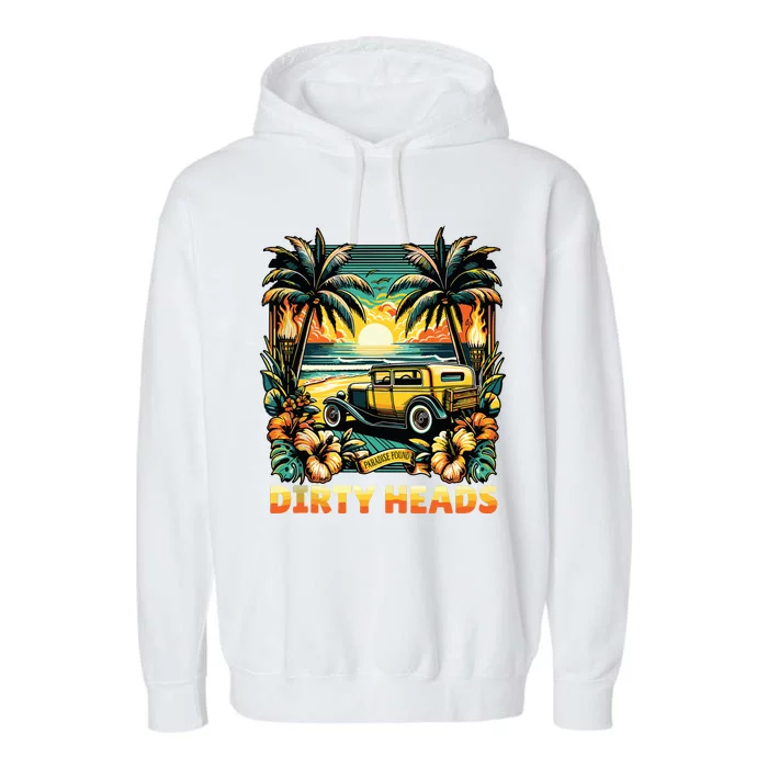 Dirty Heads Retro Beach Garment-Dyed Fleece Hoodie