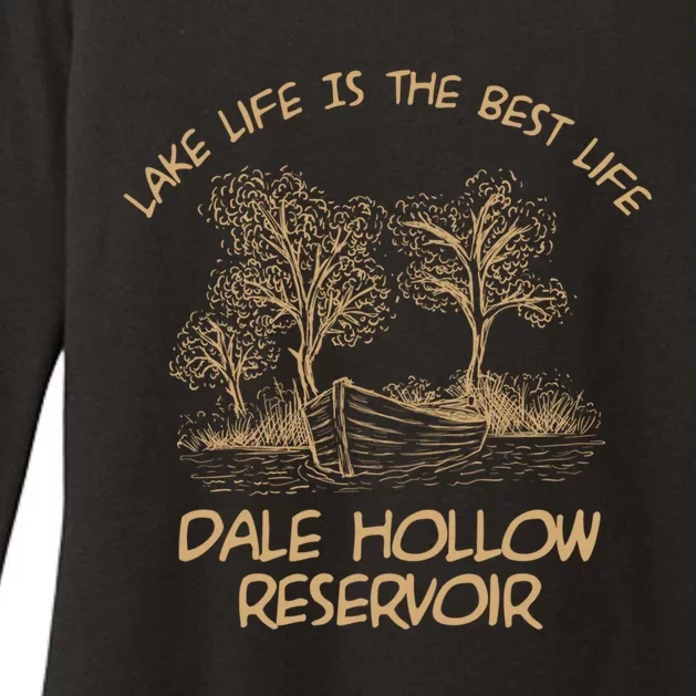 Dale Hollow Reservoir Lake Life Gift Womens CVC Long Sleeve Shirt