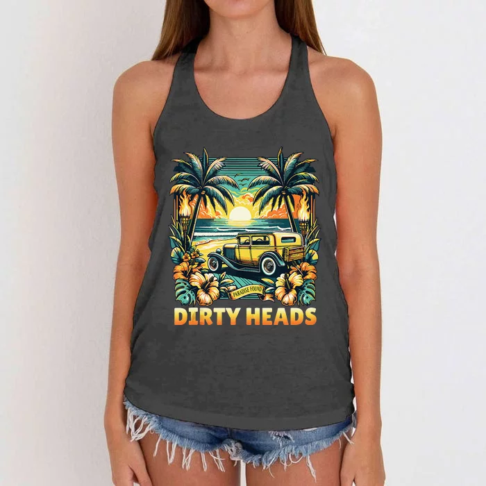 Dirty Heads Retro Beach Women's Knotted Racerback Tank