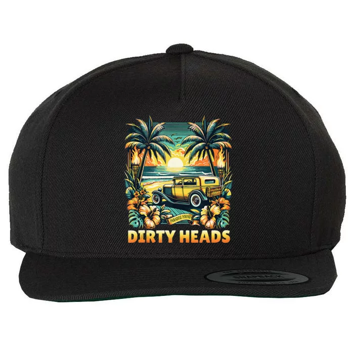 Dirty Heads Retro Beach Wool Snapback Cap