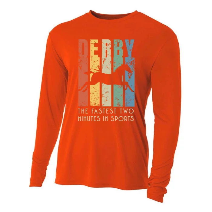 Derby Horse Racing In Kentucky Gift Horse Race Party Great Gift Cooling Performance Long Sleeve Crew