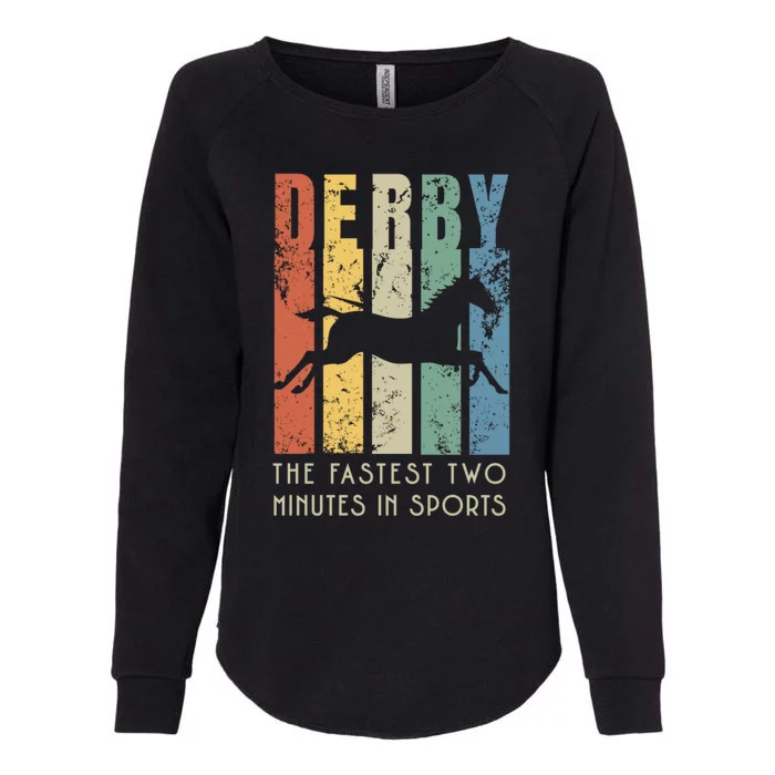 Derby Horse Racing In Kentucky Gift Horse Race Party Great Gift Womens California Wash Sweatshirt